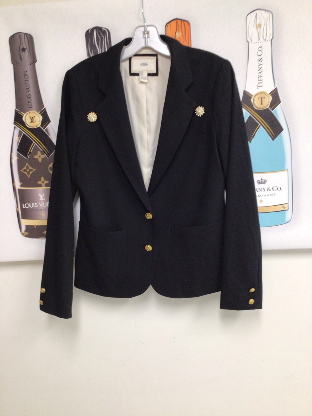 I Love H81 Black Blazer with Gold Buttons